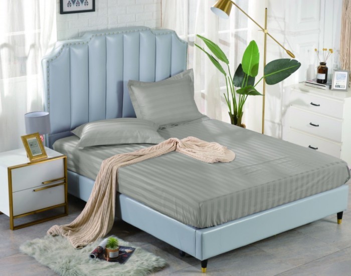 Простынь страйп-сатин на резинке PRST-R-59 160 х 200 см