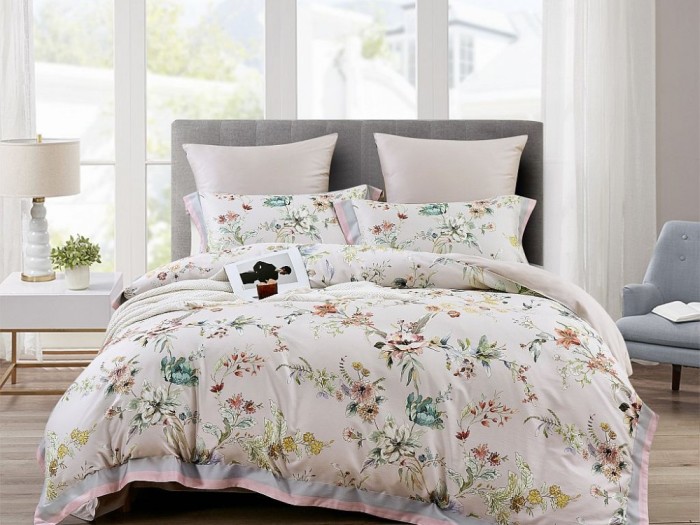 Постельное белье Asabella Семейный, фланель-тенсел 2361-7 