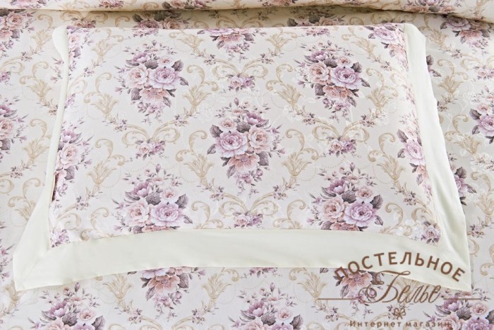 Божена (беж) Комплект постельного белья Евро 4н