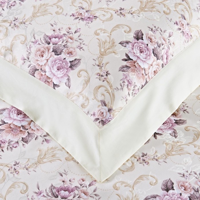 Божена (беж) Комплект постельного белья Евро 4н