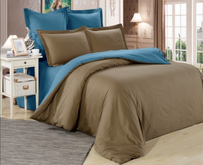 Постельное белье Valtery сатин однотонный LS-65 двуспальное