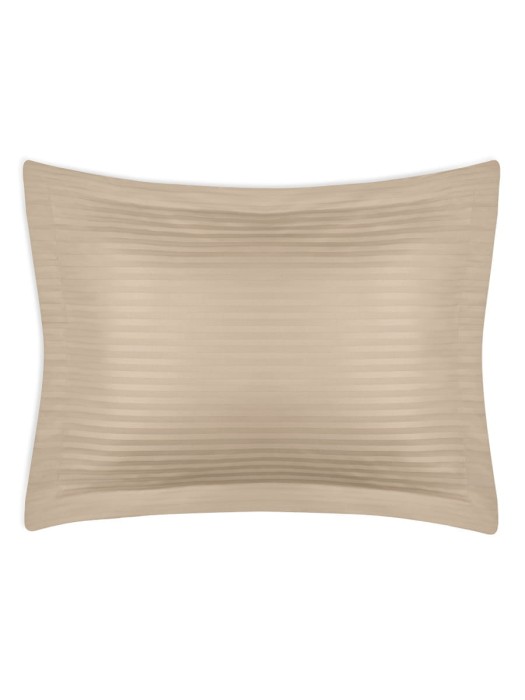 Постельное белье Arya Vip из Страйп Сатина Семейное 160x220 Бежевый