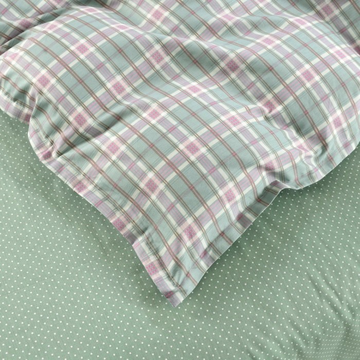 Фидель (морская волна) Комплект постельного белья сатин Евро 4н