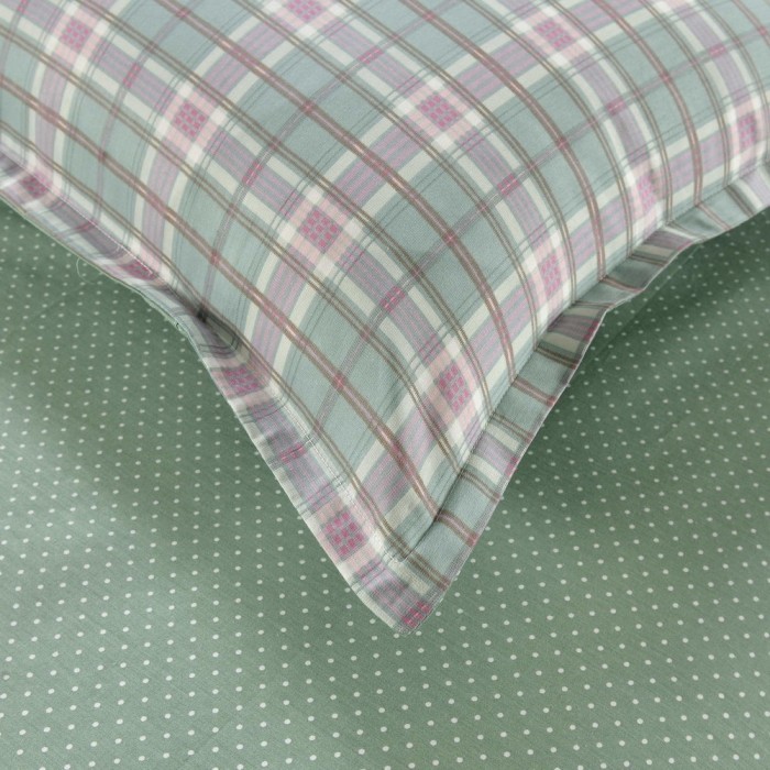 Фидель (морская волна) Комплект постельного белья сатин Евро 4н