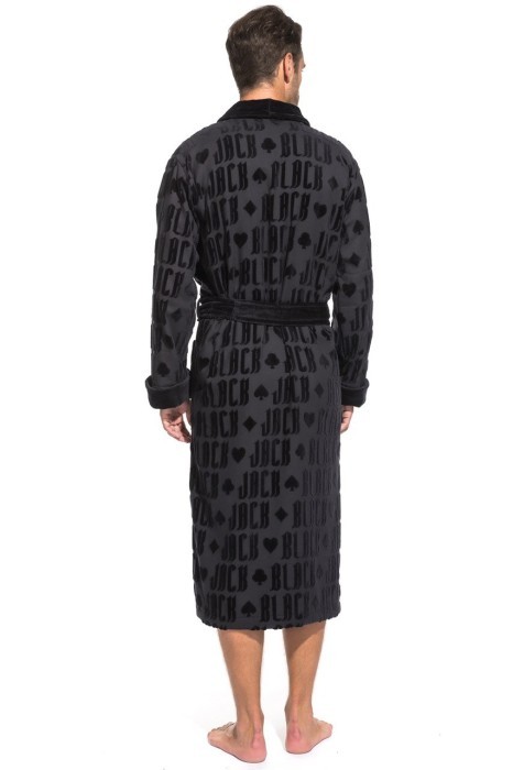 Стильный махровый халат Black Jack (PM France 937) черный