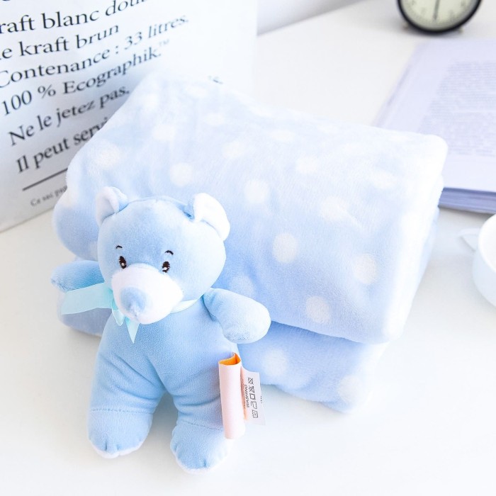 Тедди (голубой) Покрывало Детское 100х150