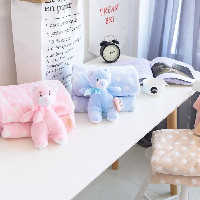 Тедди (голубой) Покрывало Детское 100х150