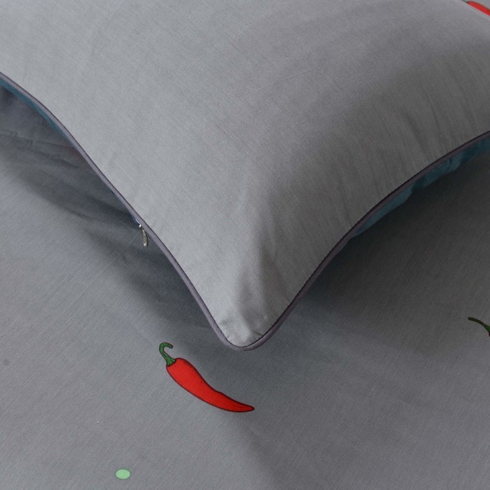 Чилли (серый) Комплект постельного белья сатин 1.6