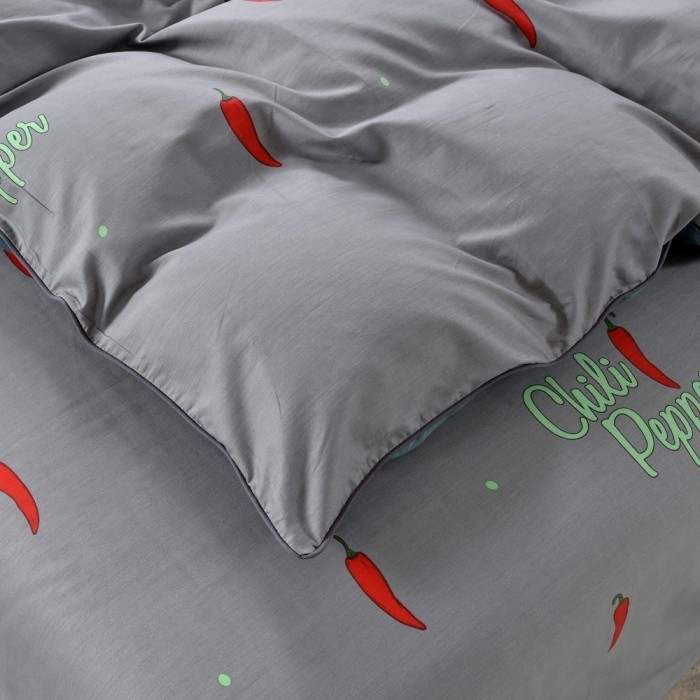 Чилли (серый) Комплект постельного белья сатин 1.6
