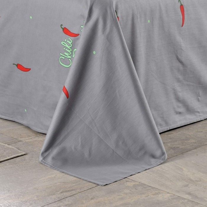 Чилли (серый) Комплект постельного белья сатин 1.6