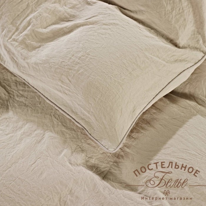 Асти (беж) Комплект постельного белья Евро 4н