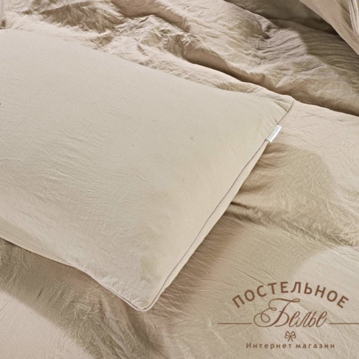 Асти (беж) Комплект постельного белья Евро 4н