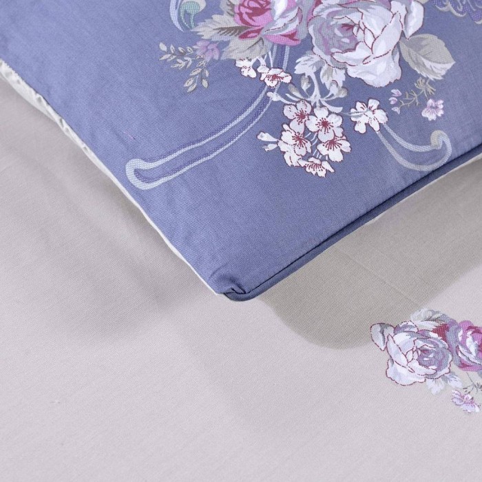 Клименция (синяя) Комплект постельного белья сатин 1.6