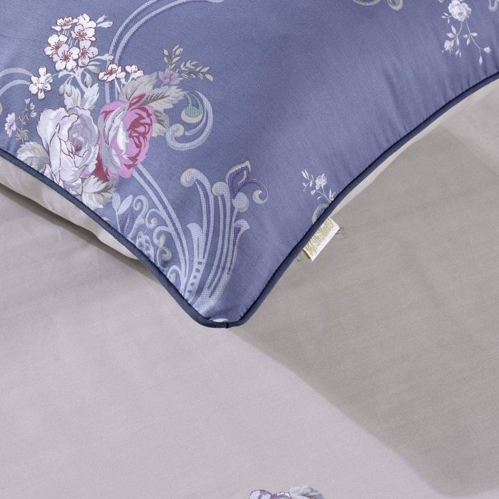 Клименция (синяя) Комплект постельного белья сатин 1.6