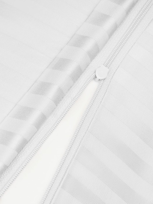 Постельное белье Arya Vip из Страйп Сатина Семейный. 160x220 Белый