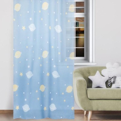 Тюль &quot;Этель&quot; 250*260 см Planets time без утяжелителя, 100% п/э