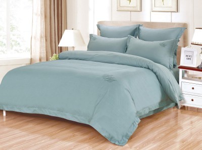 Джонатан (голубой) Комплект постельного белья сатин Евро 4н