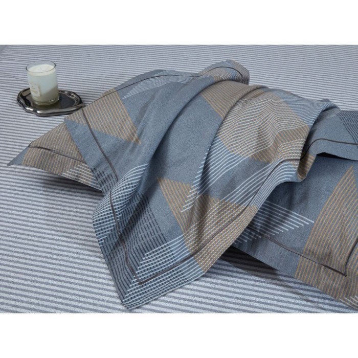 Комплект постельного белья Евро, печатный сатин 2167-6