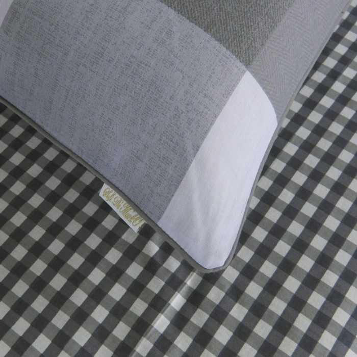 Джерри (серый) Комплект постельного белья сатин Евро 4н