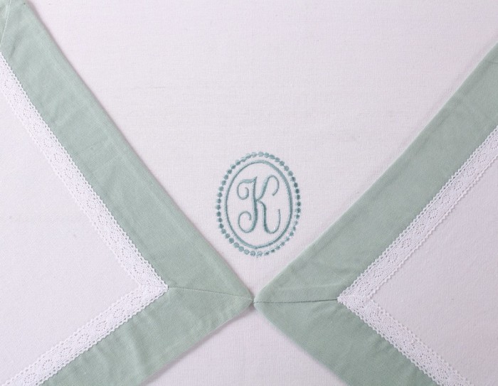 Скатерти Лен Бурже мави 180 х 360 см