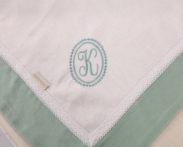 Скатерти Лен Бурже мави 180 х 360 см