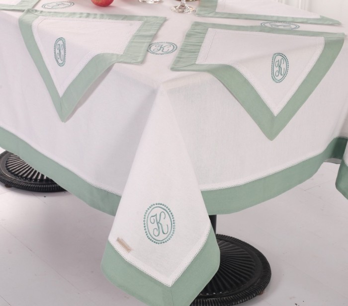 Скатерти Лен Бурже мави 180 х 360 см