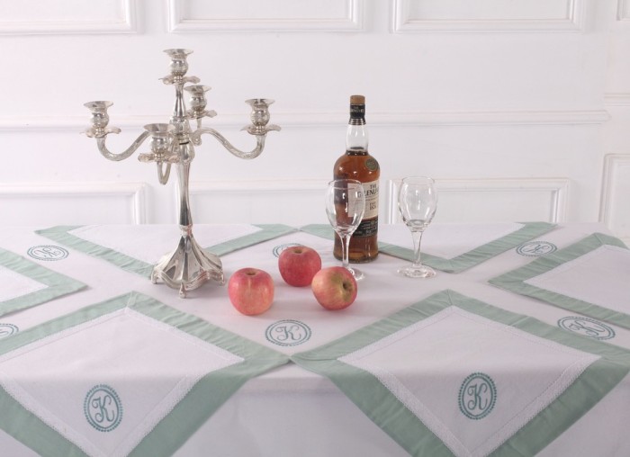 Скатерти Лен Бурже мави 180 х 360 см