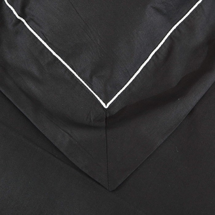 Дайкири (черный) Евро Комплект постельного белья сатин