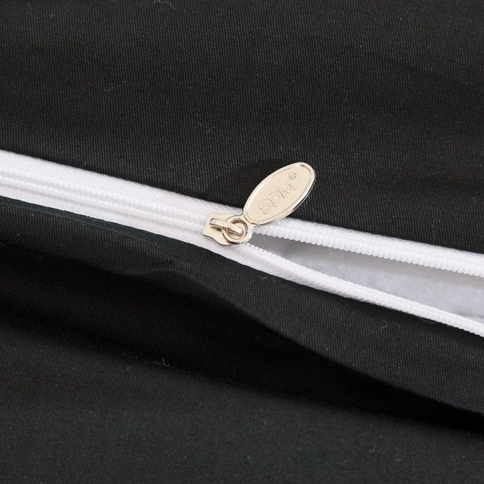 Дайкири (черный) Евро Комплект постельного белья сатин