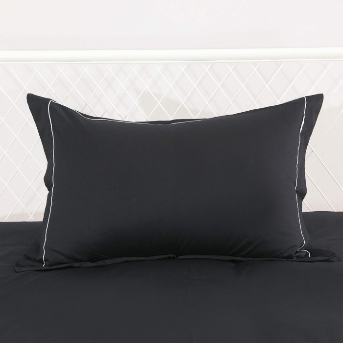 Дайкири (черный) Евро Комплект постельного белья сатин