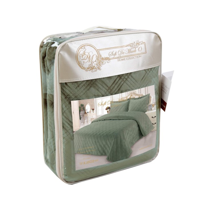 Эвридика (зеленая) Покрывало 230х250