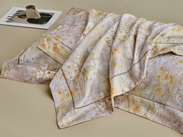 Комплект постельного белья 1,5-спальный, фланель из египетского хлопка 2305-4S