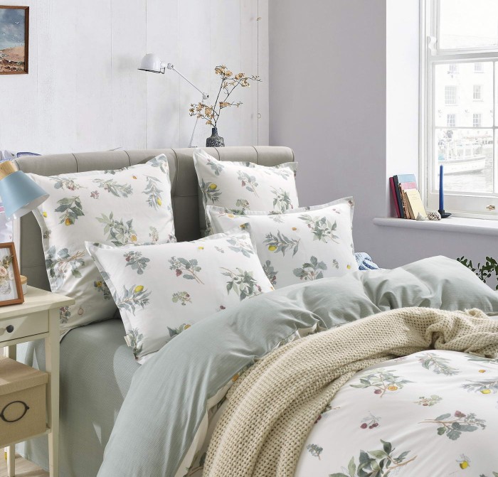 Спенсер (зеленый) Комплект постельного белья сатин Евро 4н