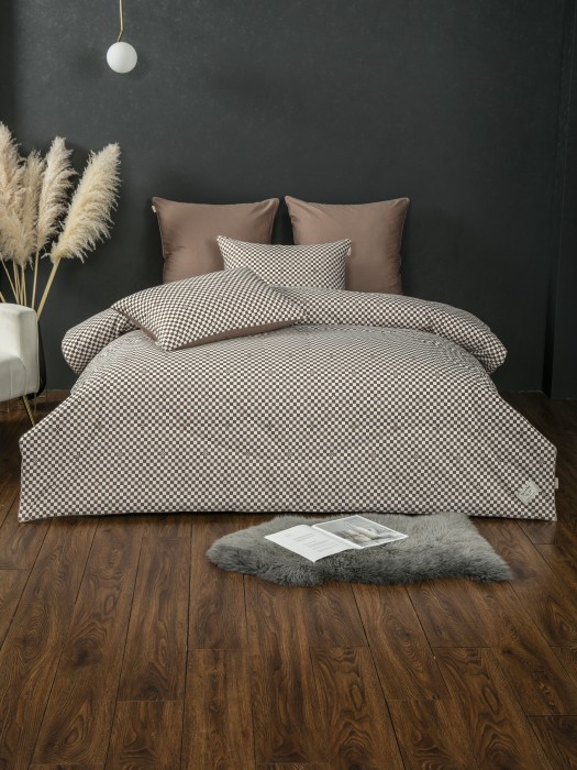 Комплекты для сна Виши (табак) АВС Cotton Полуторный