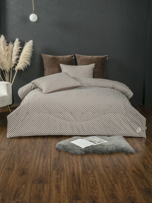 Комплекты для сна Виши (табак) АВС Cotton Полуторный