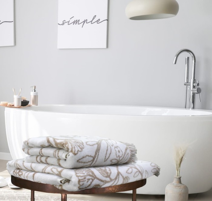 Полотенце велюровое Arya Amelia 70x140 Бежевый