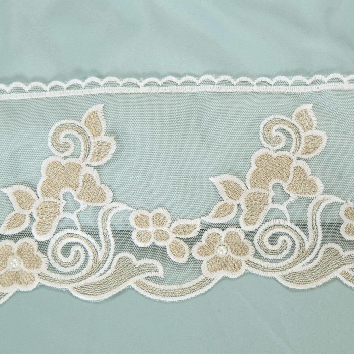 Тиара (ментол) Евро Комплект с кружевом