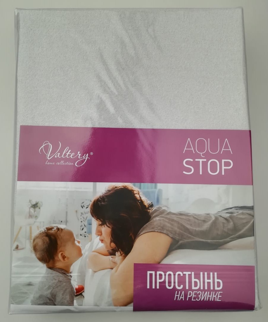 Простынь АкваСтоп Махра Микрофибра на резинке (170гр/м2) 