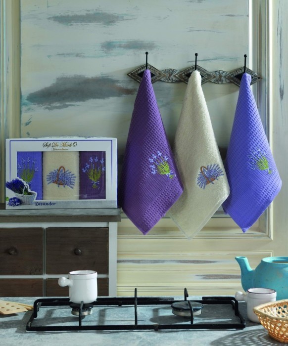 LAVANDER Салфетки Вафельные 40x60 1-3