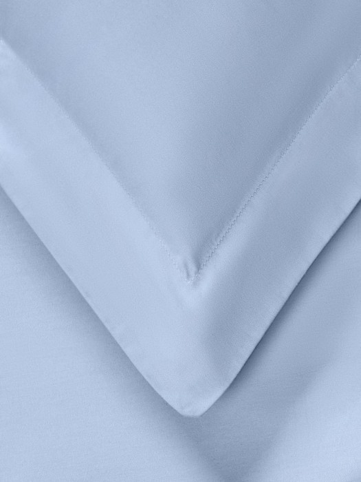 Постельное белье Arya из Oднотонного Сатина 2 Сп. 200x220 Vip Светло-синий