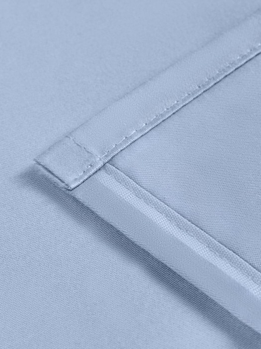 Постельное белье Arya из Oднотонного Сатина 2 Сп. 200x220 Vip Светло-синий