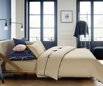 Комплект из 2-х наволочек Sharmes &quot;Luca&quot;, 50х70 (светло-бежевый/темно-синий)