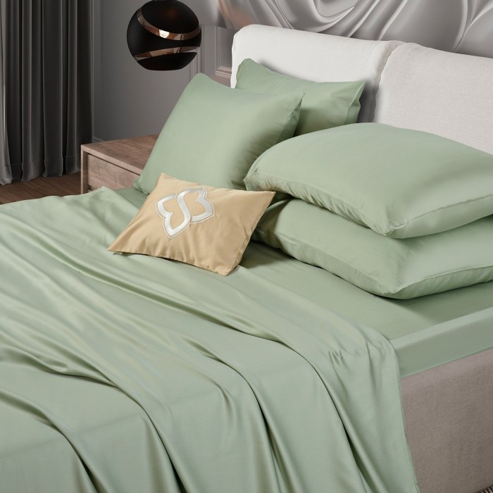 Простыня Sharmes "Bamboo", 260х240 (оливковый)