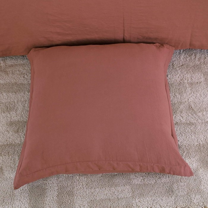 Тиана (марсала) Комплект постельного белья жатка Евро 4н