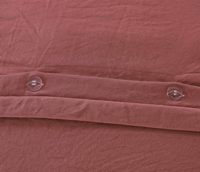 Тиана (марсала) Комплект постельного белья жатка Евро 4н