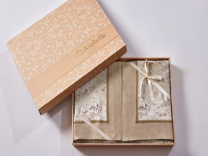 Постельное белье Asabella Евро, фланель-тенсел 2237-6