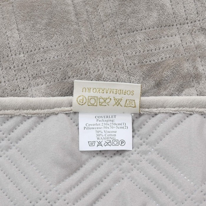 Эвридика (серая) Покрывало 230х250