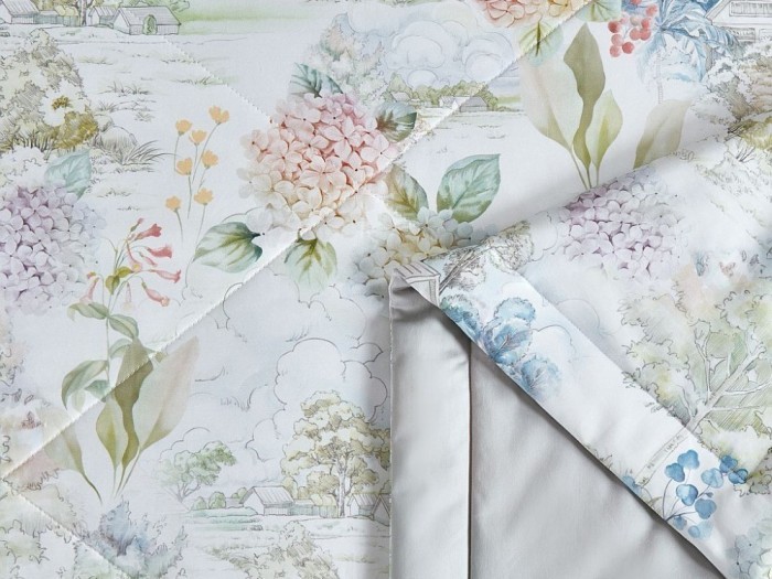 Комплект с летним одеялом семейный из египетского хлопка Premium, Евро 200х220 см, 2232-OMP