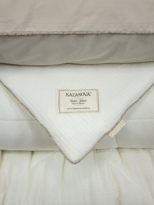 Комплекты для сна Muslin & Satin Solid color (крем карамель) Евро