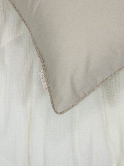 Комплекты для сна Muslin & Satin Solid color (крем карамель) Евро